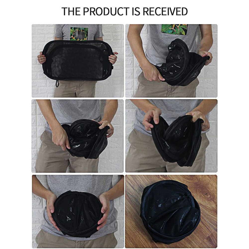 Insect Proof Ant Farm Butterfly Habitat Box Transparent Plant Seedlings Incubator Portable Collapsible Insect Cage Ant Farm Box