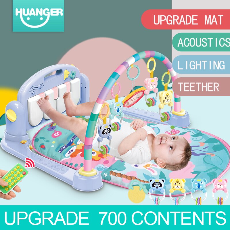 Upgrade Baby Speelkleed Kids Rug Educatief Puzzel Tapijt Met Piano Leuke Dier Playmat Baby Kruipen Activiteit Gym Speelgoed