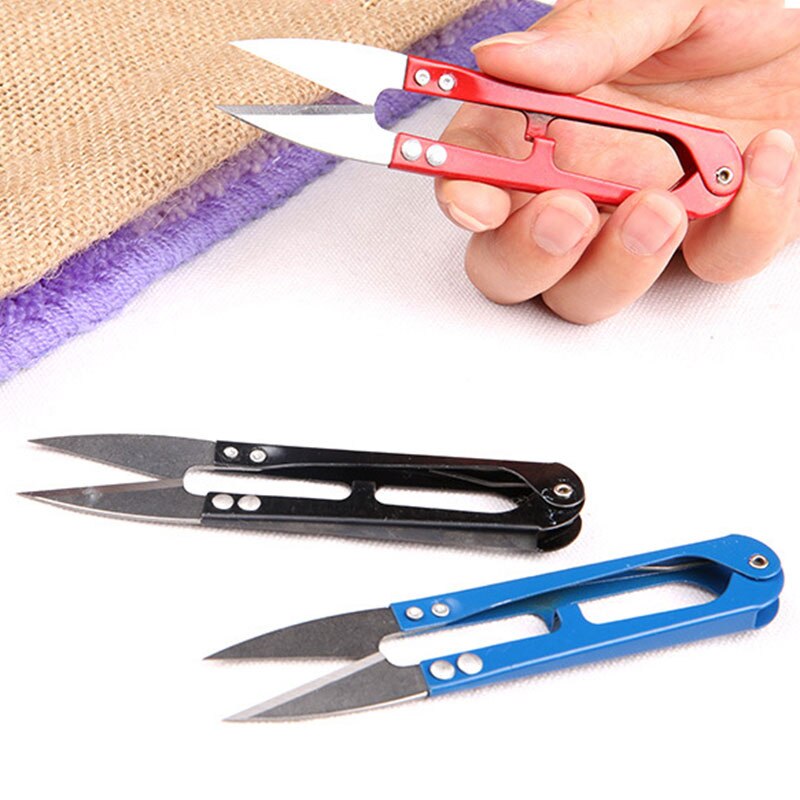 1Pcs U Vorm Clippers Trimmen Briefpapier Schaar Naaien Tangen Knipt Frezen Draad Snippers Trimmen Diy Schaar Gereedschap