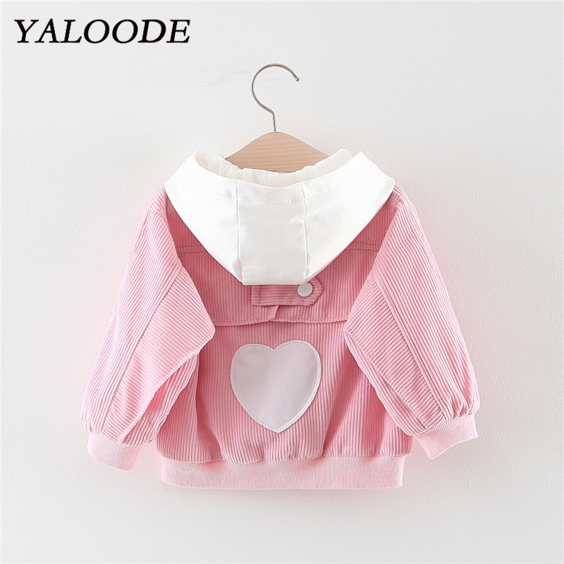 Yaloode Baby Meisje Jas Jas Lente Herfst Baby Hooded Bovenkleding Baby Peuter Windjack Jas Kids Kinderen Kleding