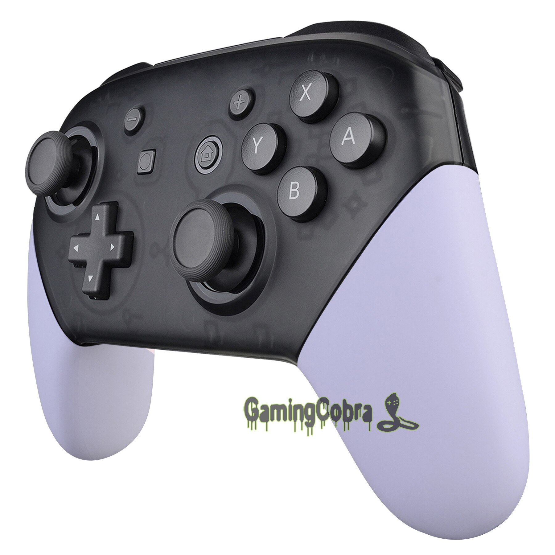 Poignée de rechange violette douce au toucher pour contrôleur Nintendo Switch Pro
