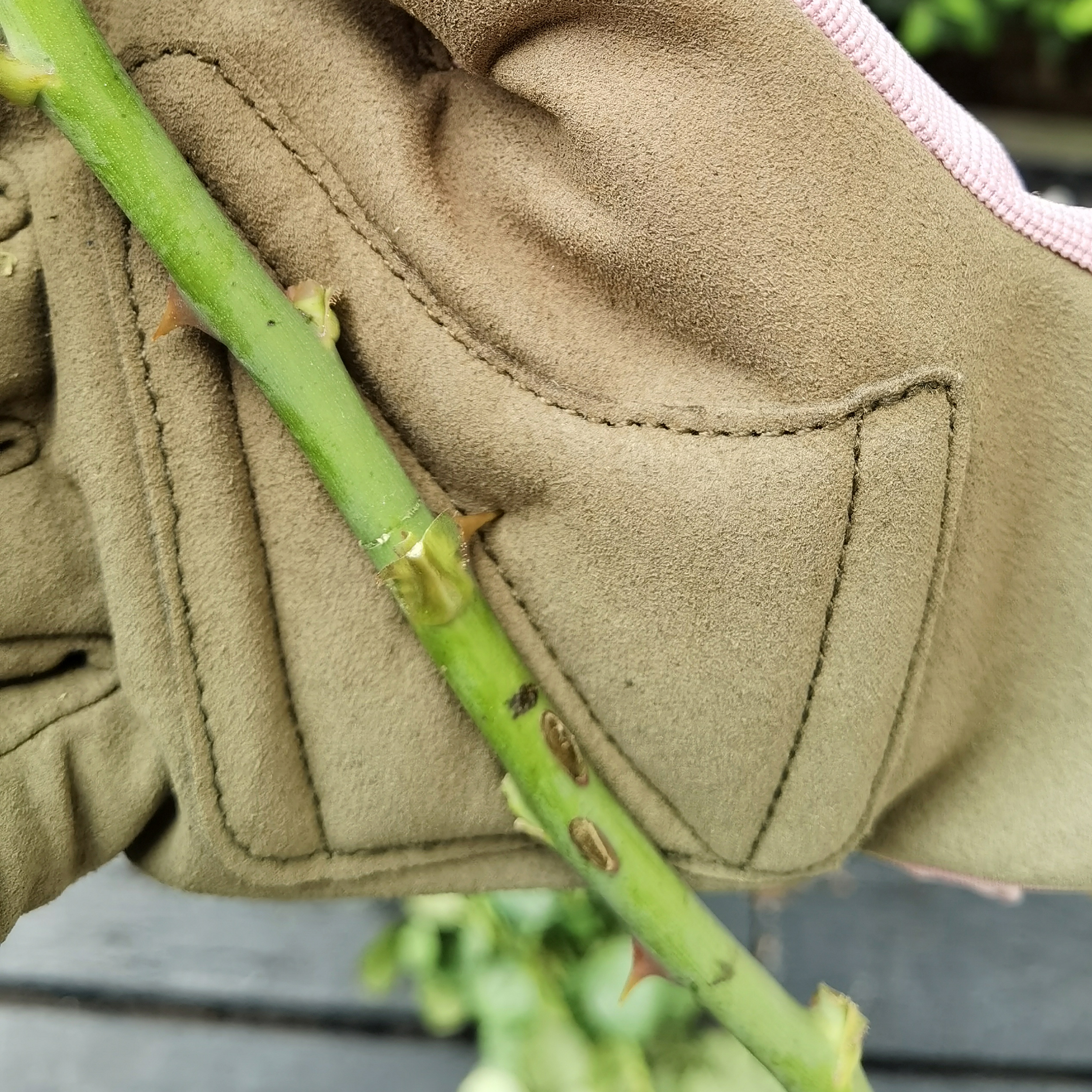 Gardening Gloves Garden Gloves Women Work Cut Resistant Leather Working Yard Weeding Digging Pruning Pink Ladies Hands