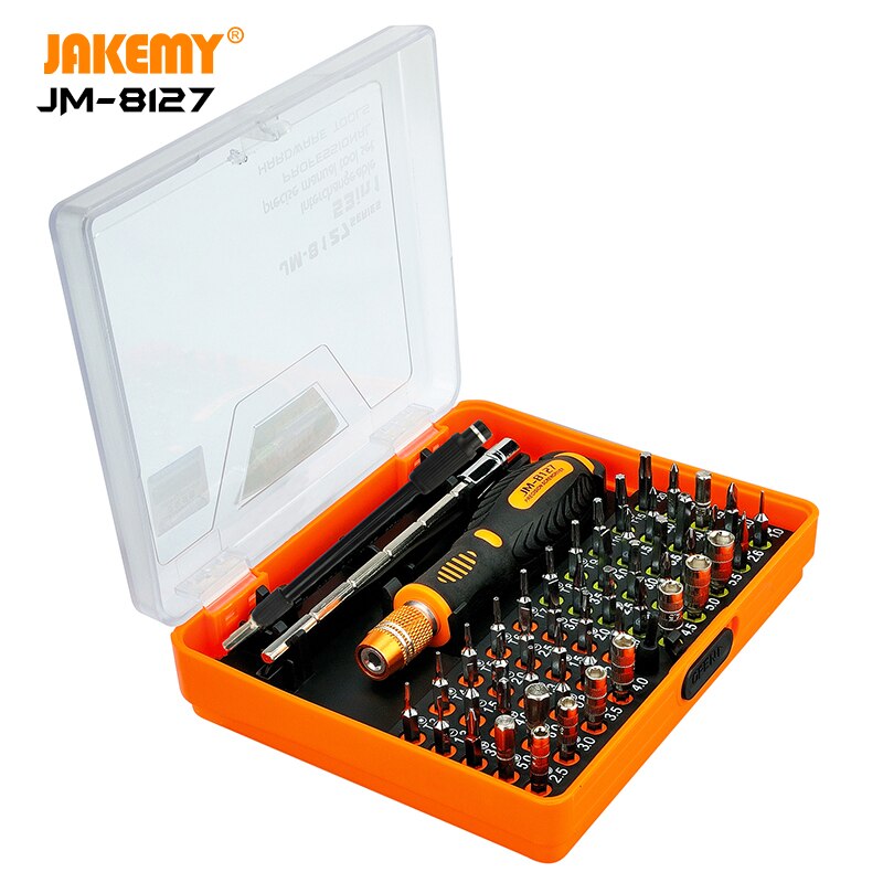 Jakemy JM-8127 Originele 53 In 1 Mini Schroevendraaier Set Magnetische Reparatie Tool Kit Voor Telefoon Tv Tablet Pc Electronics Demonteren