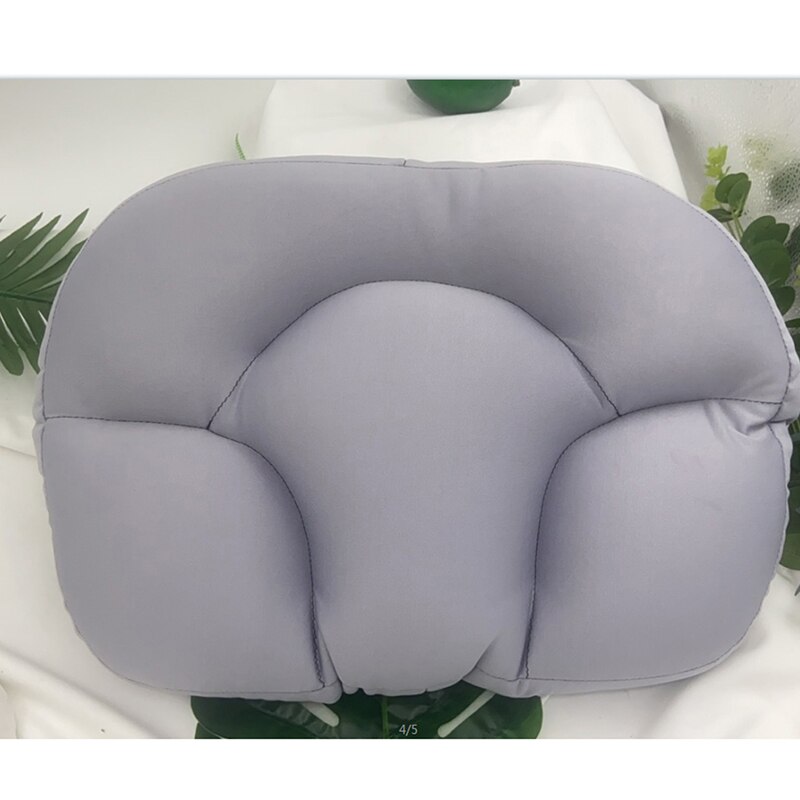 1Pc Foam Soft All-round Sleep Pillow Neck Support Butterfly Shaped Ergonomic Pillow: Light Grey