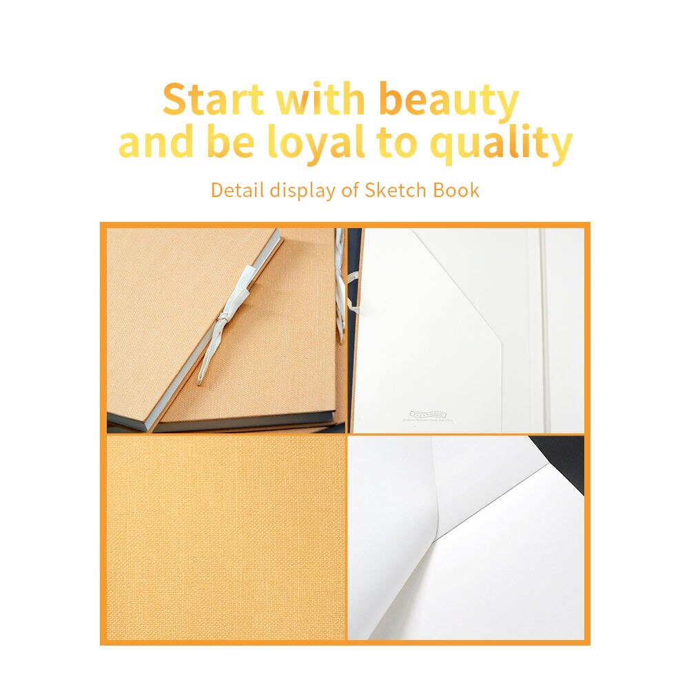 35Sheets Blank Flipbook painting sketchbook kraft paper cover painting sketchbook animation cartoon Art creation