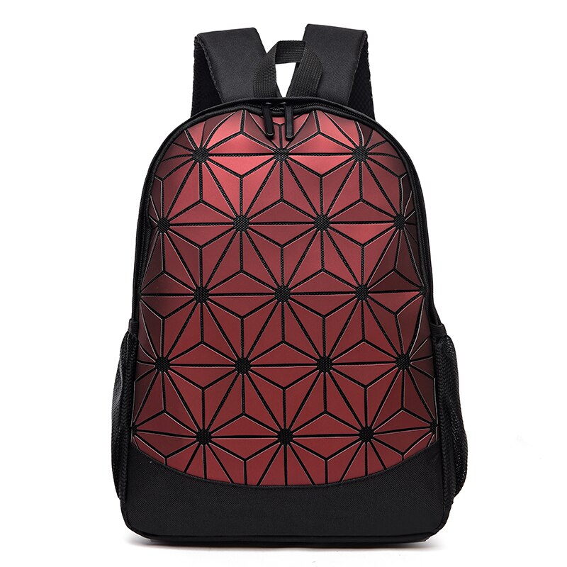 Frauen Rucksack Mochila Geometrische aufbringen Leucht Schule Tasche Rucksack Mädchen Reise Umhängetasche Mochila Feminina Bb144 #