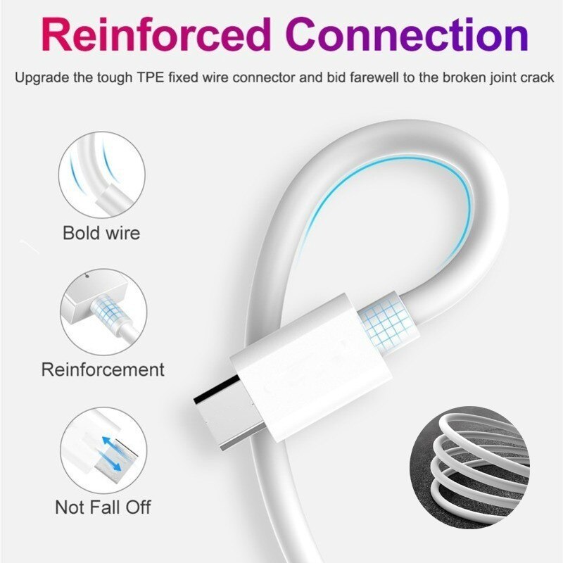 PD 18W Fast Charging Cable Type USB C For iPhone 13 mini 11 12 pro max Xs X xr 8 USB-C Type-C 3A quickly Charge Cable Data Line