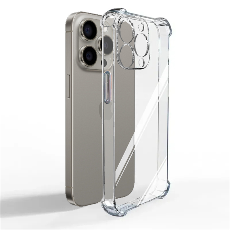 Luxe Clear Schokbestendig Case Voor iPhone 15 14 13 12 16 Pro Max Telefoon Cover op iPhone 13 12 Mini X XR XS 7 8 Plus se Back Cover