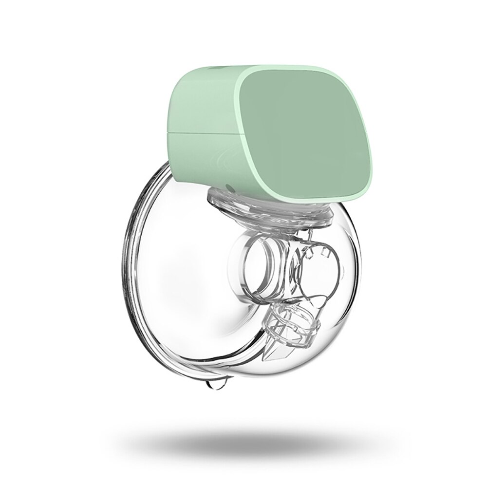 Elektrische Borstkolf Wearable Automatische Melker Handsfree Elektrische Borstkolf Stille Draagbare Baby Borstvoeding Extractor: green