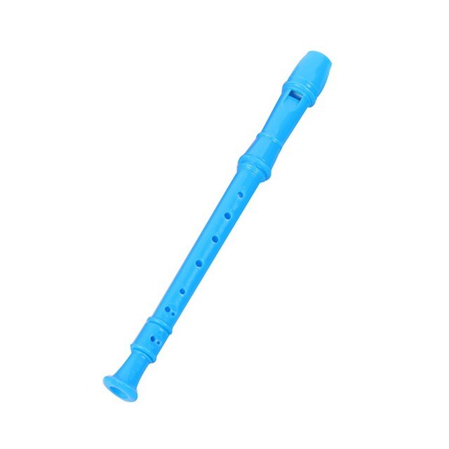 12.79 "8 Gat Plastic Recorder Lange Fluit Houtblazers Instrument Kleurrijke Met Cleaning Rod Abs Hars Muziekinstrument Accessoire