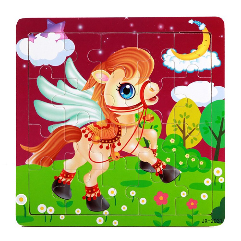 9/14/20 tabletten Kinder Spielzeug Holz Puzzle Holz 3D Jigsaw für Kinder Baby Cartoon Tier Verkehrs Puzzles pädagogisches Spielzeug Z925: C 20 tablets