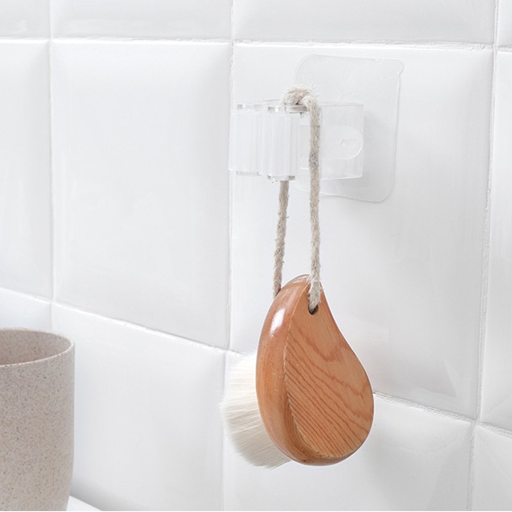 Ikke-klæbende klæbende vægmonteret moppeholder opbevaring kost hængeklemme sømløs moppekrog badeværelse