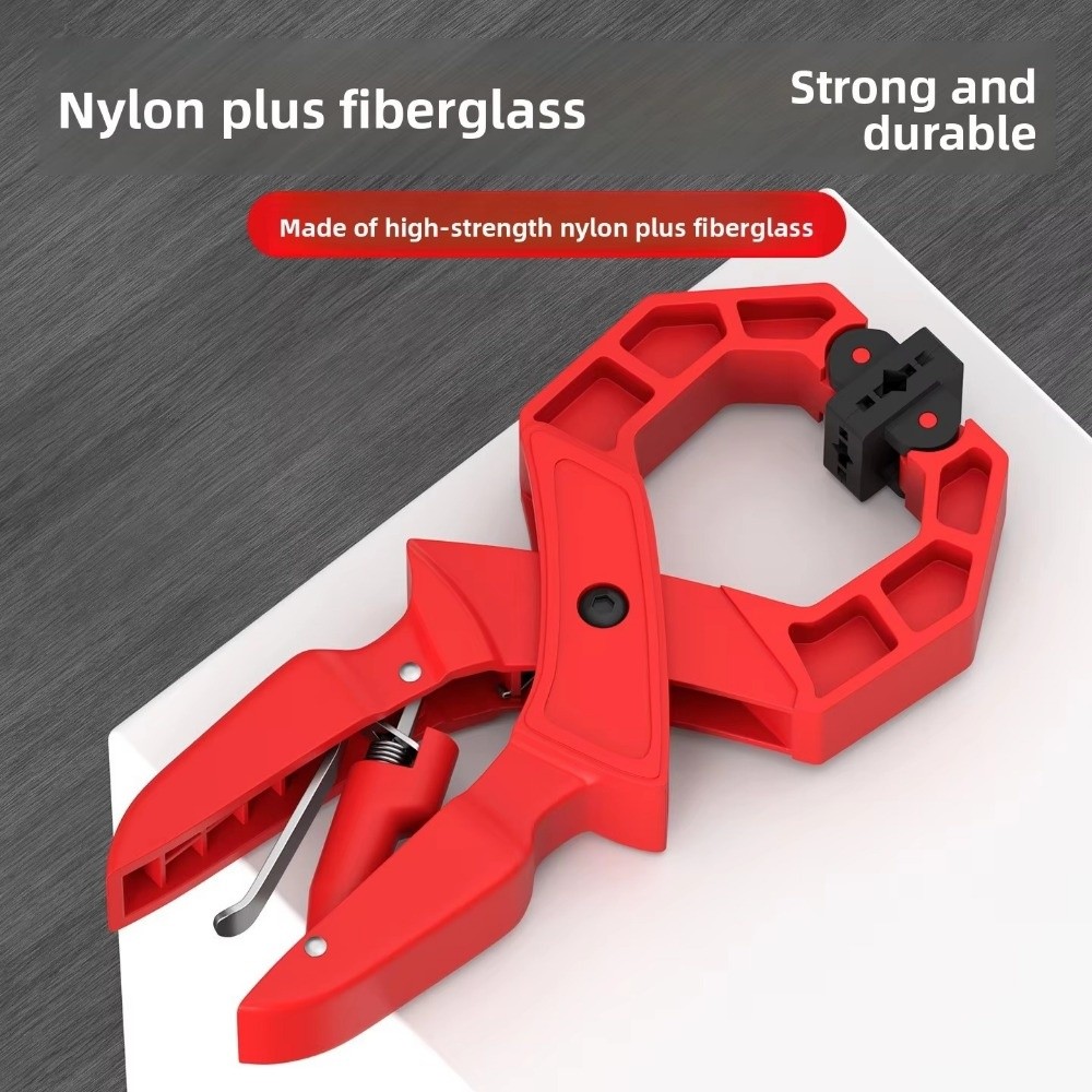 8 in Heavy Duty Spring Clamp Strong Grip Large Fixing Woodworking Clip Plastic Ergonomic Handle Quick Grip Clamp
