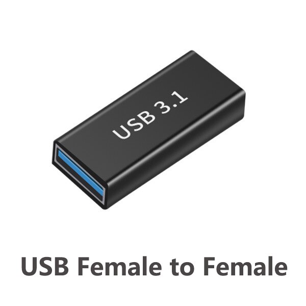 USB3.1 Micro usb Type-c 2 in 1 otg Plug jack Power Connector Charging Adapter Type-C Extension Cable for Laptop Tablet Phone: Brown