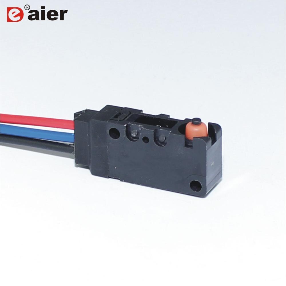 1Pcs Micro Limit Switch Waterproof Microswitch Momentary Type Coventional Lever 10A 125VAC/250VAC With 200MM Wire: WS2-Z0-W200