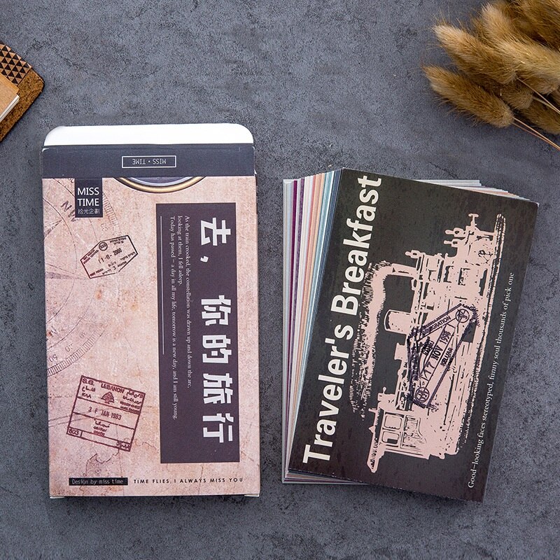 30Sheets/Set Go Your Trip Postcard /Greeting Card/Wish Card/Christmas and Year