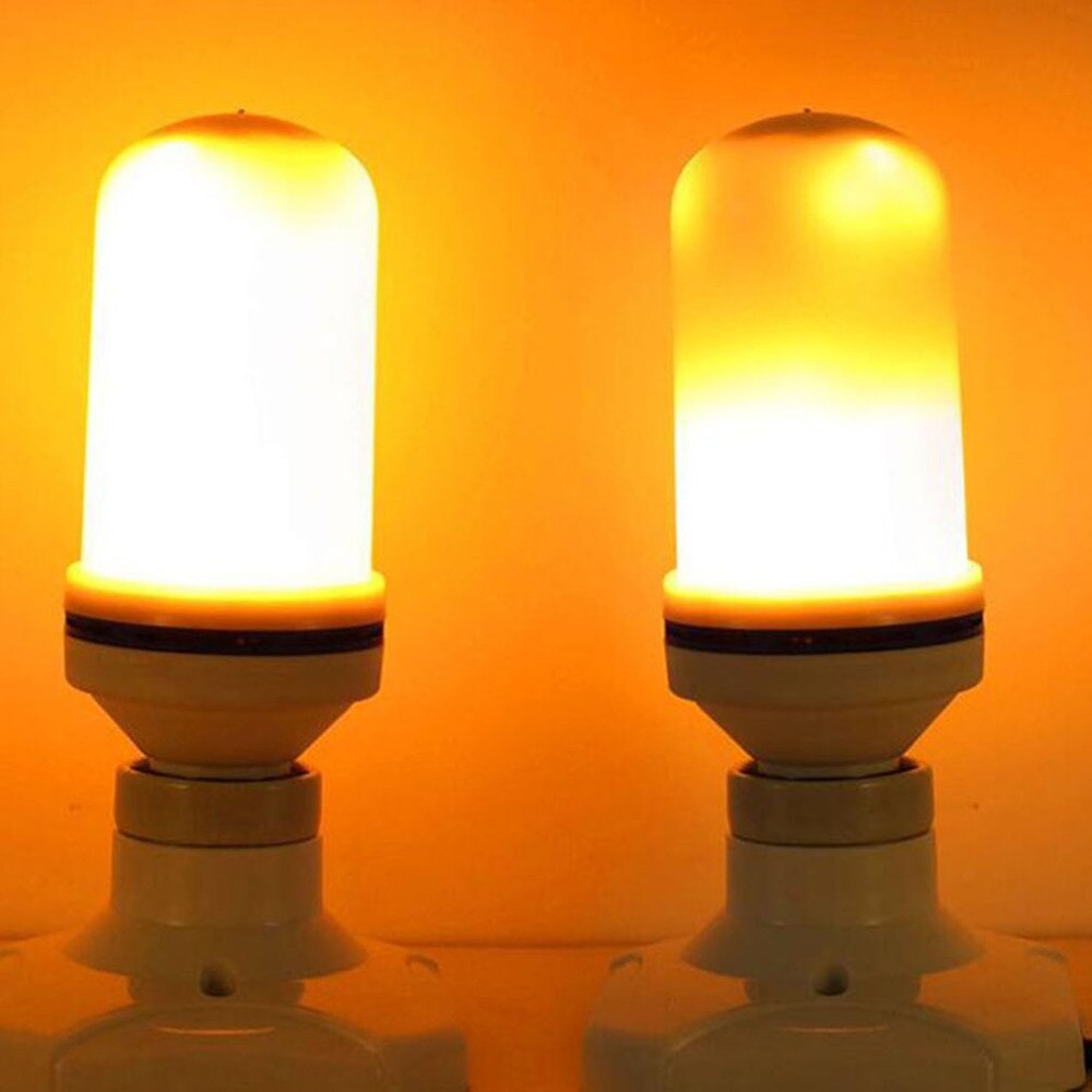 LED Bulbs LED Lamp Fire Flame Effect Lighting 7W Flickering Emulation Flame Light 1400-1600K Flame lamp