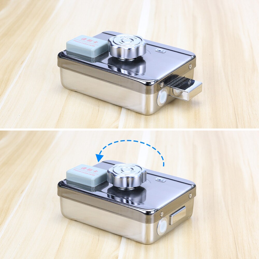 DC12V Electric RIM Lock for Metal Door Gate Electric Door Lock Opener 125KHZ RFID Card Lock Keyless Lock Electric Release