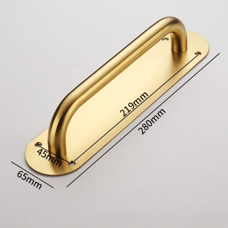 Roestvrij stalen deuren Hardware Handvat Schuifschuur Meubelkast Lade Keukengrepen Trek en duw: Ivoor