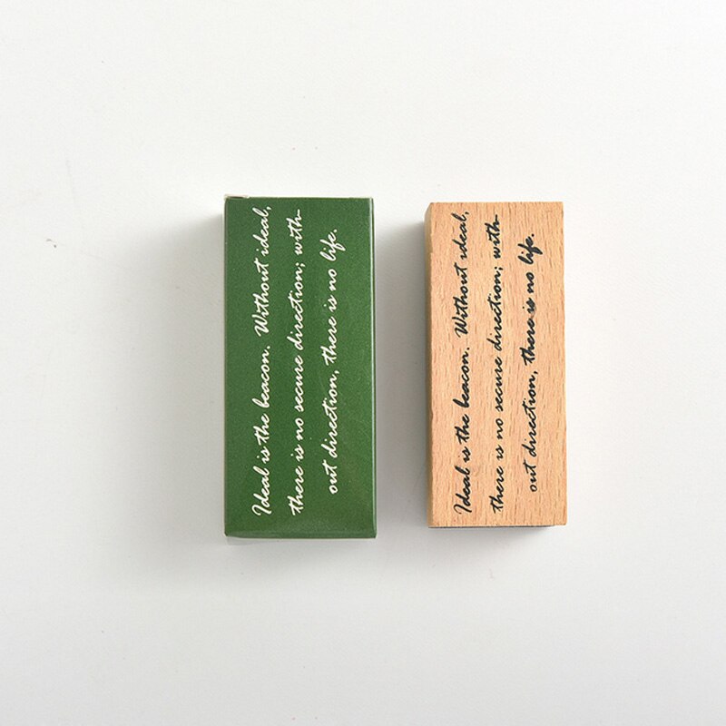 Letras Vintage serie estampillas madera DIY artesanía de madera de caucho sello, para Scrapbooking papelería: A2