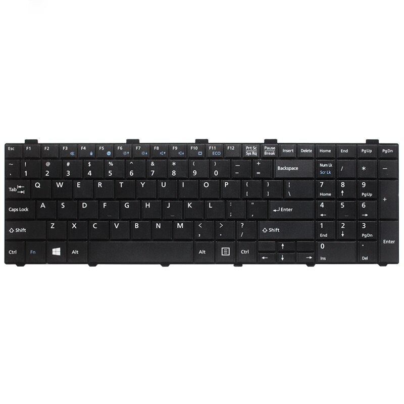 US Keyboard For Fujitsu Lifebook AH530 AH531 NH751 A530 A531 Black English Laptop Keyboard: Black