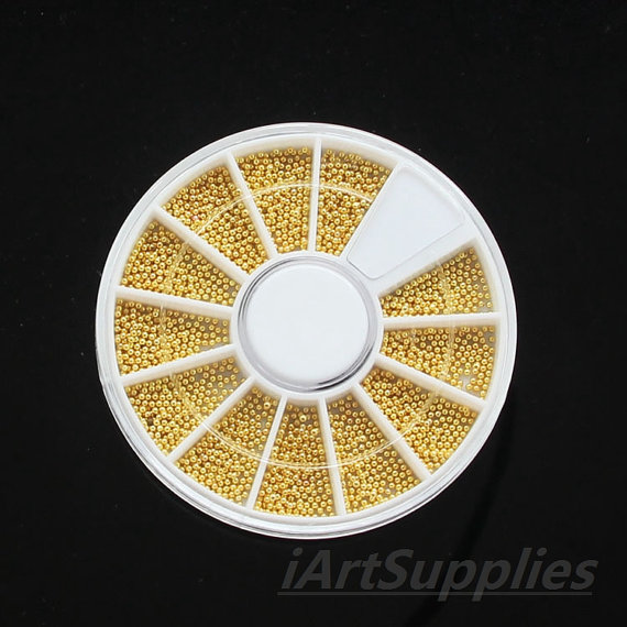 1 Wiel X 3 Kleur 1Mm Gouden Zilveren Tiny Caviar Kralen Nail Art Studs 3D Nail Art Mini cirkel Bal Parel Manicure Sieraden: 58