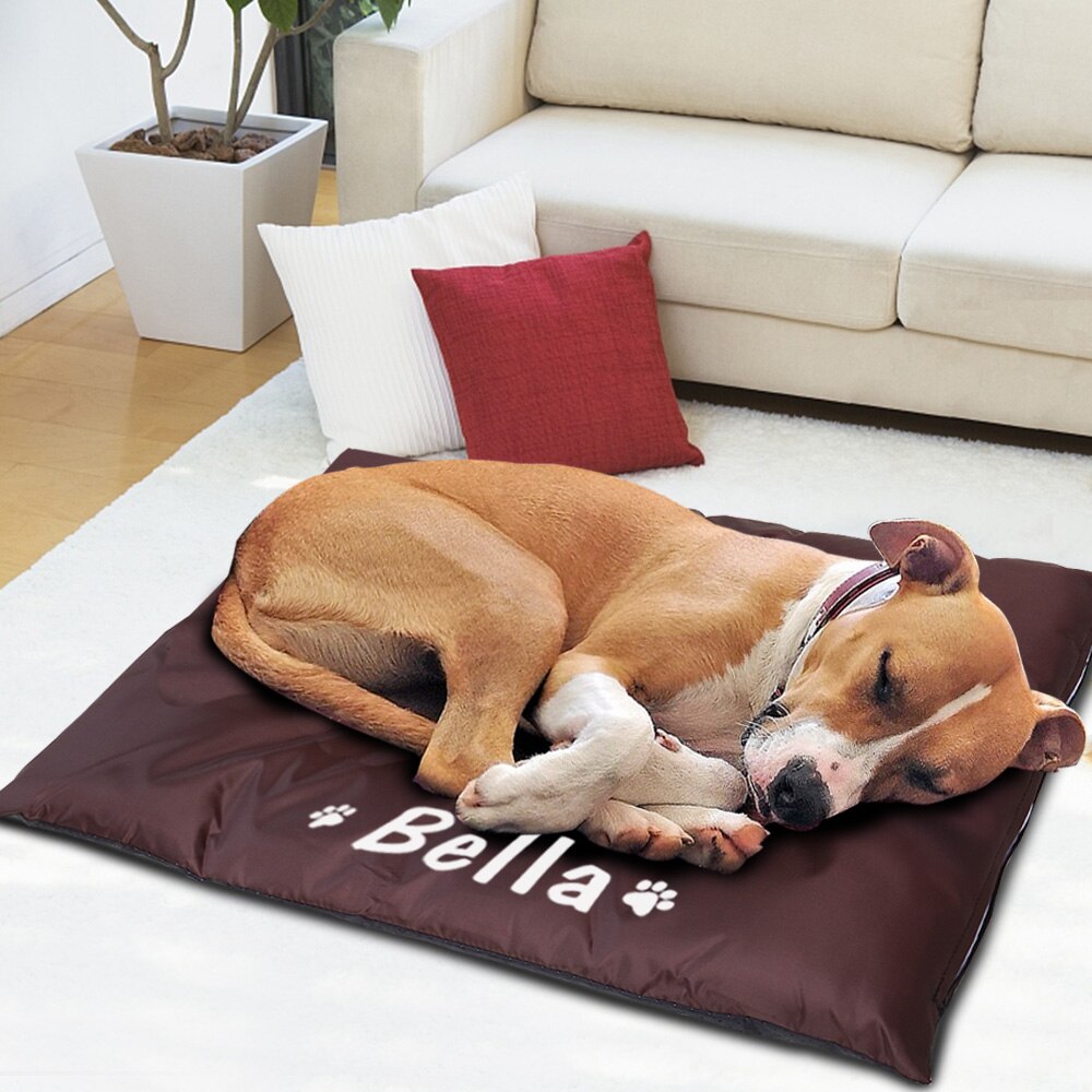 Lit pour chien personnalisé, tapis de couchage imperméable pour animaux de compagnie, coussin de canapé , matelas, couverture pour animaux de compagnie, chenil pour petits, moyens et grands chiens et chats