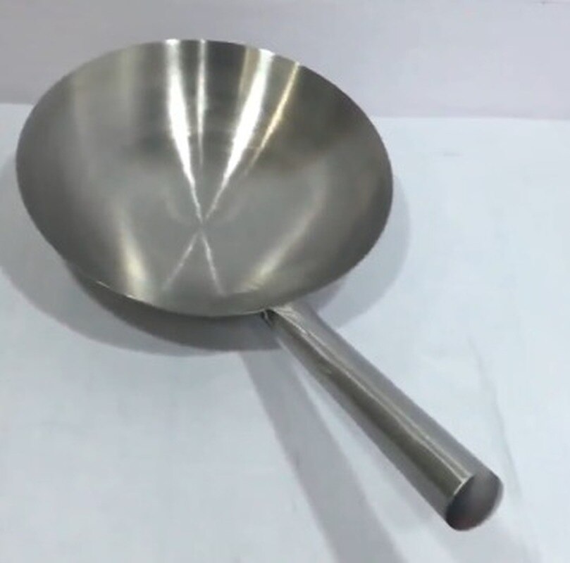 Dicken Großen topf pfannen edelstahl küchenchef Kochen wok große suppe löffel Küche braten topf shell Restaurant griff löffel Eisen