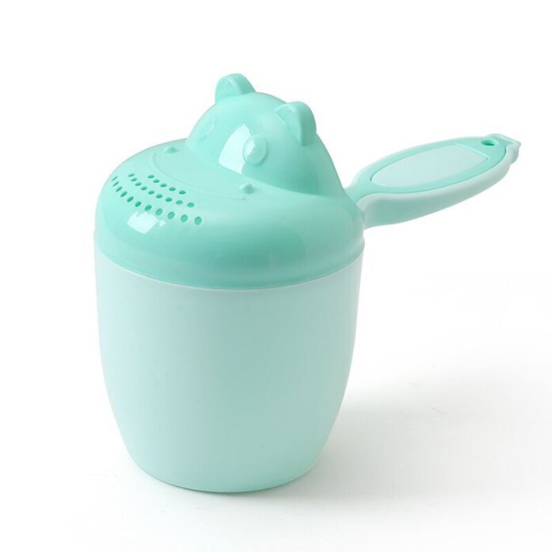 Barn badverktyg tecknad gris baby badmössor söt toddle schampo kopp barn bad bailer baby shower skedar tvätta hår kopp