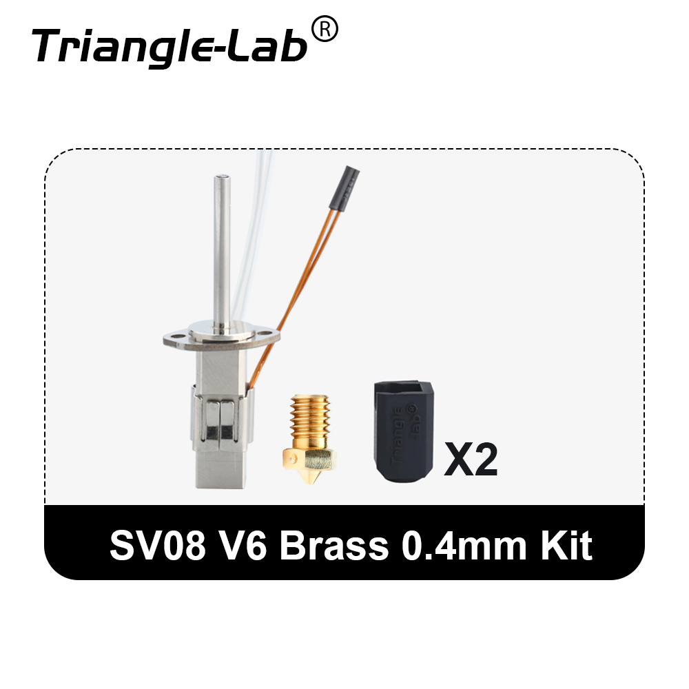 Trianglelab CHCB-SV08 Hotend side upgrade for SV08 compatible with previous heat sinks 80w heating element: Red