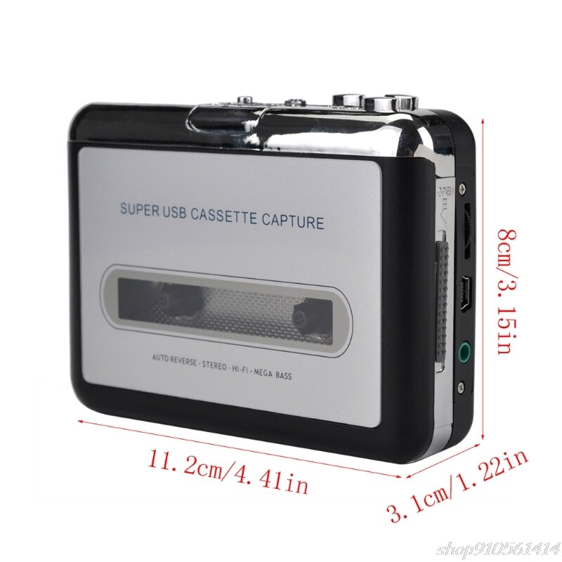Mini-USB Recorders Cassette Tape Converter For MP3 Players PC Portable O14-20