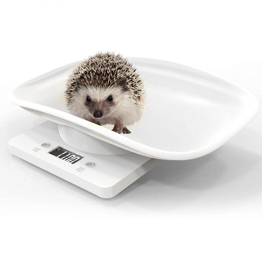 LCD Display Pet Scale High Accuracy 10KG Food Puppy Weighting Digital Mini Multi-unit Auto Off Dog Cat With Curving Platform