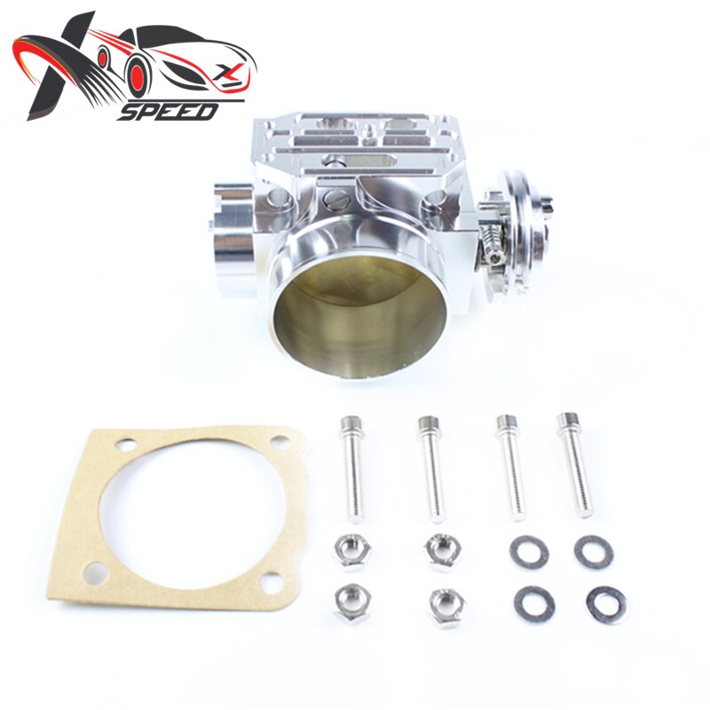 For EVO 1 2 3 4G63 Throttle Body Mitsubish i Lancer 70mm Intake Manifold Aluminum XXTBMBEVO123SL