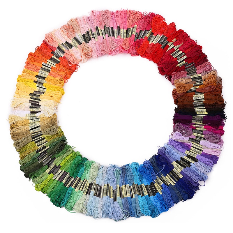 cxc 447 pieces Cross stitch threads all different color embroidery thread / Cross Stitch Floss Thread 8 meters Long 6