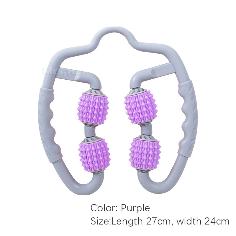 Yoga Massage Roller Triggerpoint Massage Rollers Voor Arm Been Nek Spierweefsel Voor Fitness Gym Pilates Sport Manual Massager: Ivoor