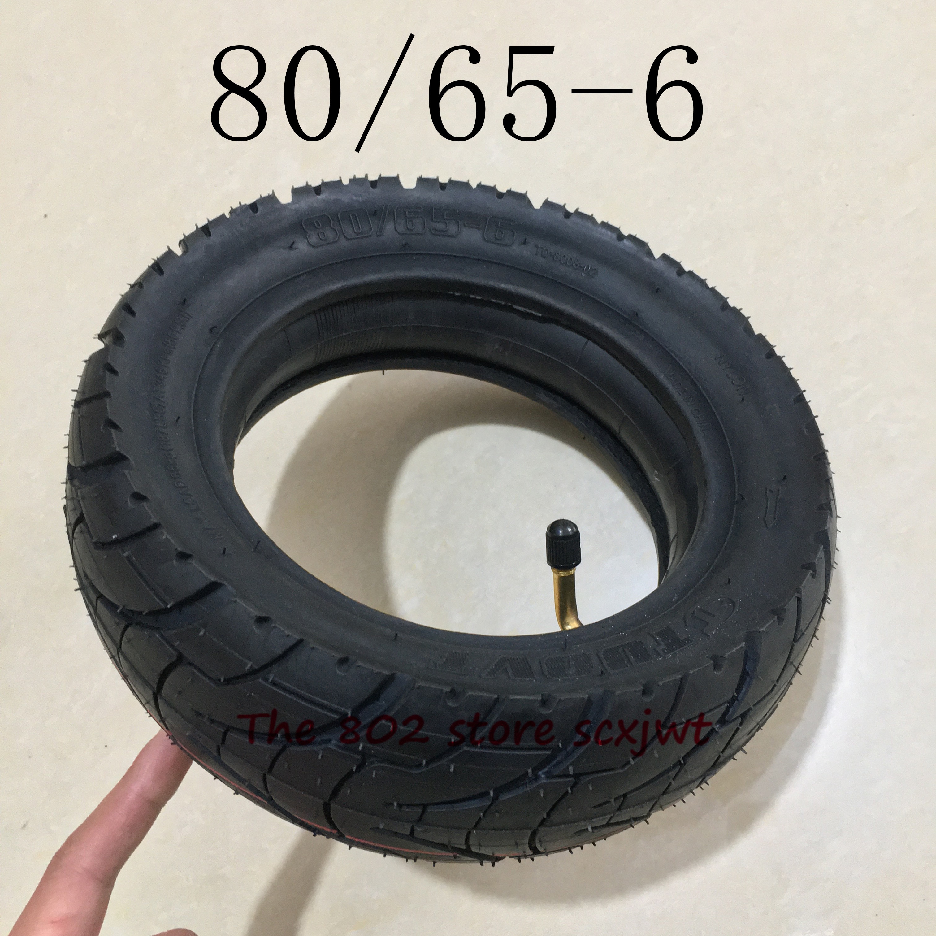 Super 80/65-6 Inner Outer Tire 10x3.0-6 TyreElectric Scooter Inflatable Road Tires E-Bike