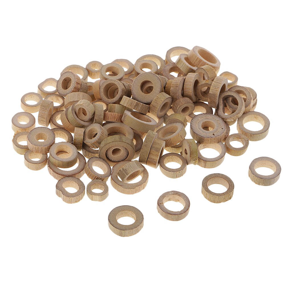 100 stuks ronde houten ringen voor bruiloftsdecoraties