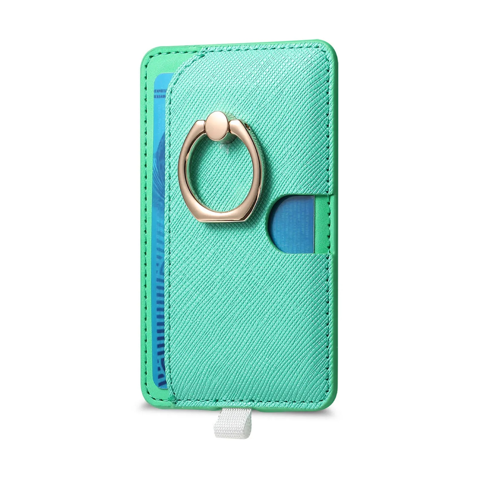 Magnetic Magsafe Card Holder Wallet Simple Ring Storage for Cards Credit Cards Debit Cards Easy Access: Yellow