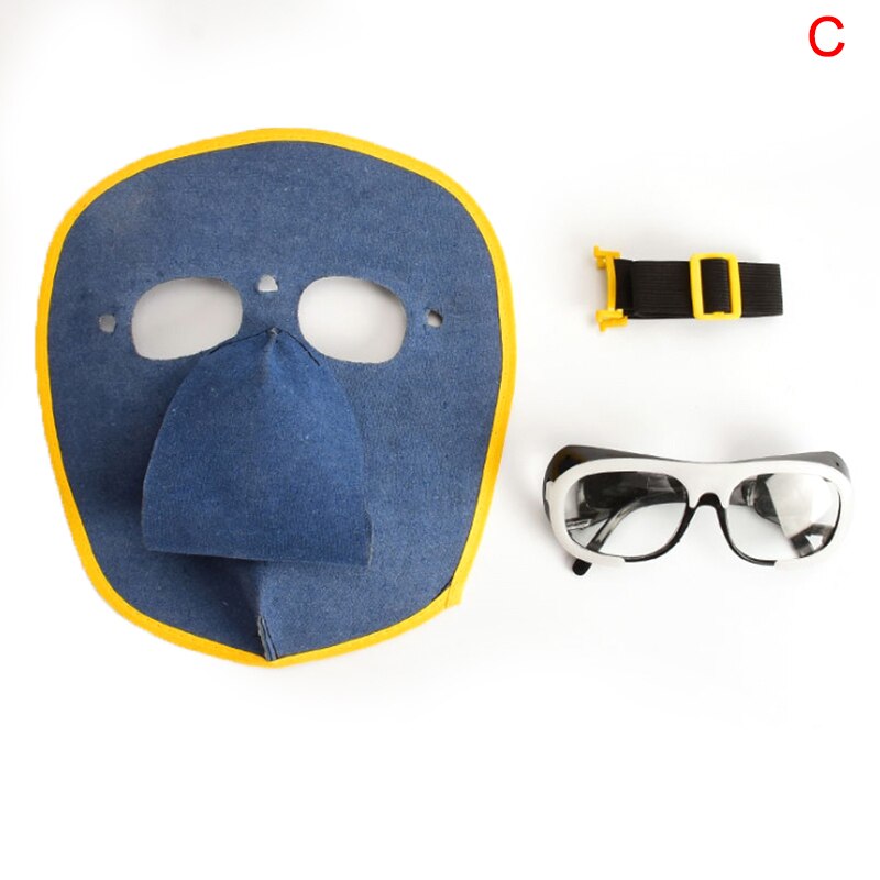 Foldable Leather Welding Helmet Welding Mask Sunglasses for Various Welding: C