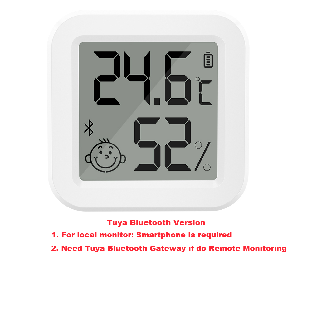 Tuya Bluetooth Gateway Hub of Bluetooth temperatuur- en vochtigheidssensor met APP Afstandsbediening Thermometer Hygrometer Sensor Home: Bundle2
