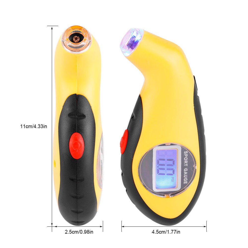 100PSI PSI Digital Tire Tyre Air Pressure Gauge Portable Tester Tool For Auto Car Motorcycle Measuring Tools