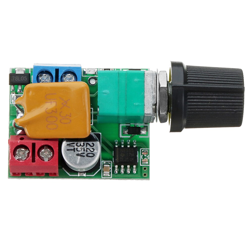 DC 5V To 35V 5A Mini Motor PWM Speed Controller Small LED Dimmer Speed Switch Governor