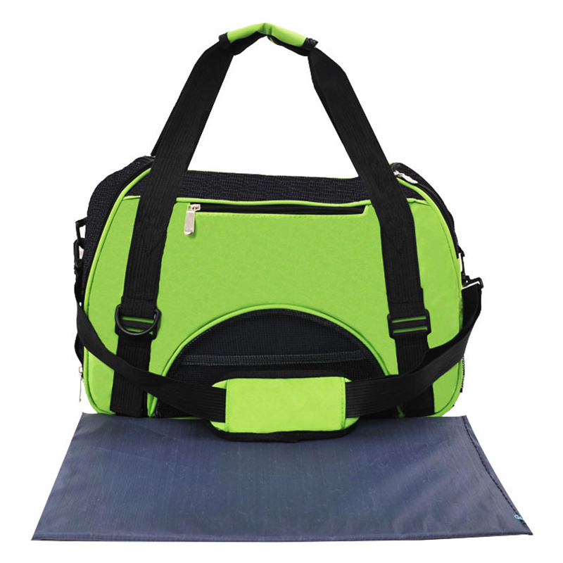 Falten Haustier Tragen Tasche Nylon Atmungsaktive Gittergewebe Katze Träger Außerhalb Tragbare Hund Reisetasche Ich bin Freien Kleine Haustier Durchführung Handtasche