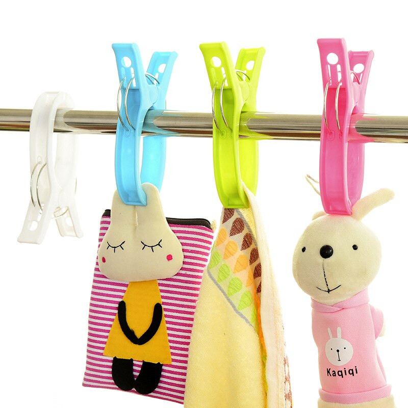 4 Stks/set 15*2.2Cm Stronging Plastic Clips Strandlaken Klem Te Voorkomen Dat De Wind Klem Wasknijpers Drogen rekken Opwaaiveer