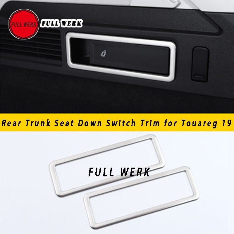 304 Ss Auto Styling Interieur Bekleding Voor Touareg 19 Air Vent Gear Shift Window Switch Cup Cover Frame Sticker accessoires: Seat Down Switch