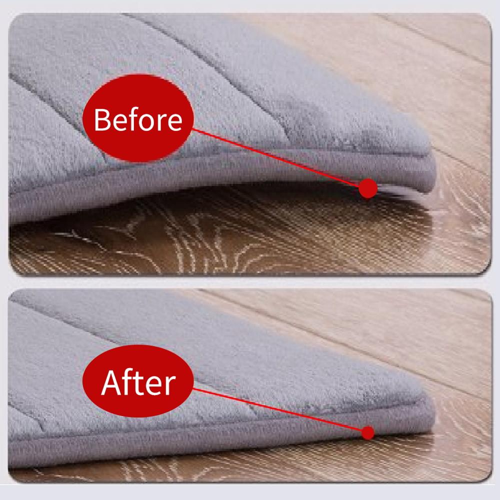 8 st/set matta halkskydd mjuk matta gripare svart anti curling matta griper anti halk återanvändbar tvättbar matt patch
