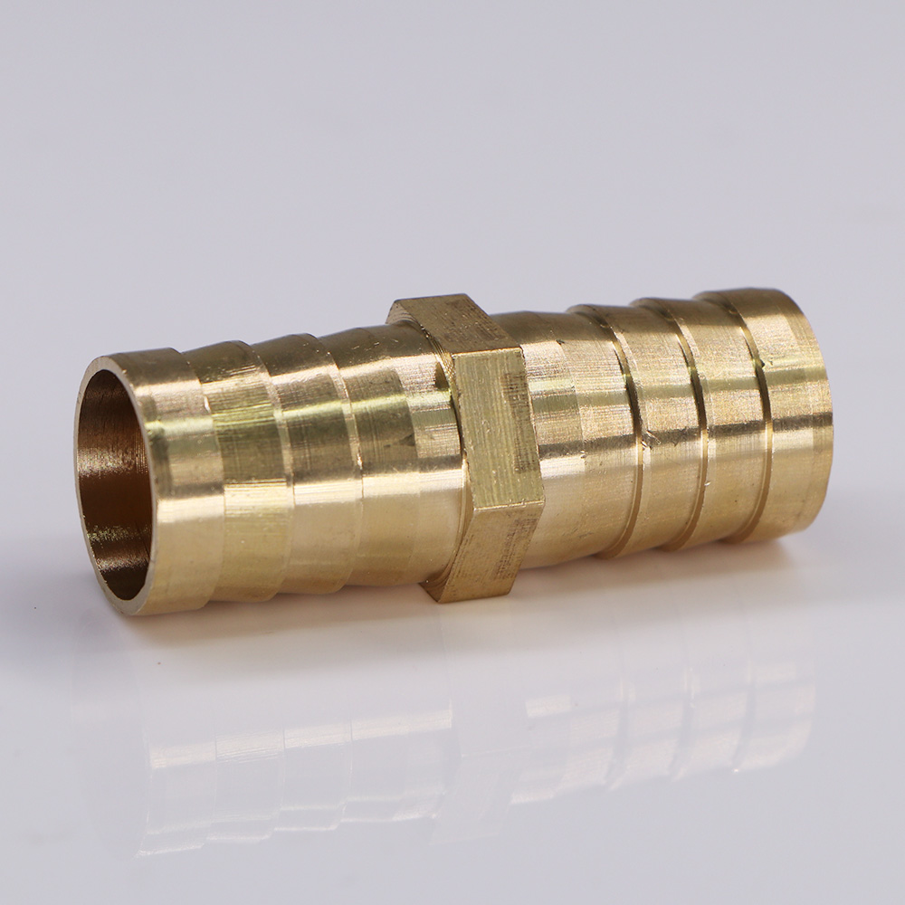 6-19mm Brass Hose Adapter Tube Fitting Barb Connect Repair Irrigation Pipe Coupling Joint Garden Watering Copper Accessories