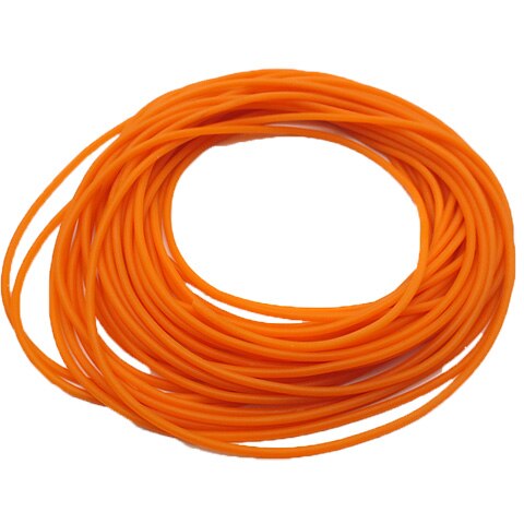 ： 1:7 5-10 metriä kuminen kalastusköysi halkaisija 2.2mm kiinteä joustava kumiköysi 1 metrin venytys 7 kertaa: 10m oranssia 2.2mm