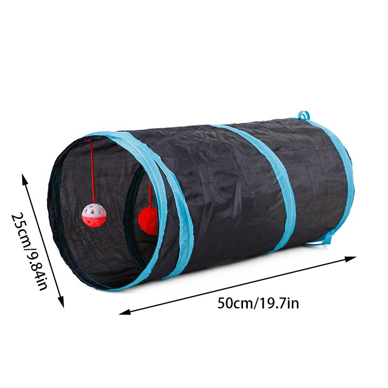 Pet Tunnel Game Cat Color Camouflage Tunnel Funny Cat Long Tunnel Kitten Play Toy Foldable Big Cat Toys Game Tunnel 50x25cm