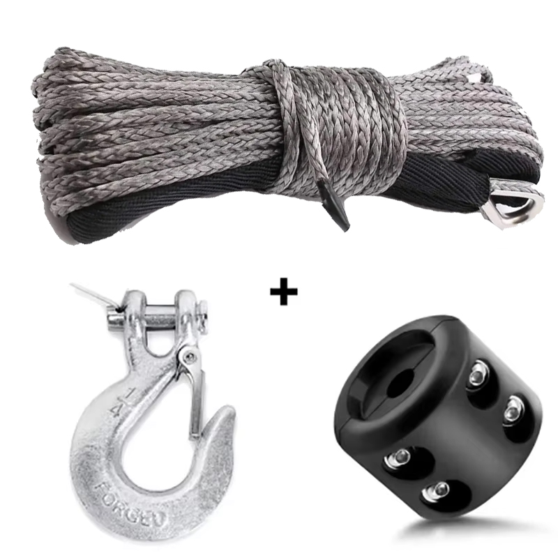 7700LBs Windenleitung Kabel Seilwinden Abschlepphaken Stopper Gummi für ATV SUV UTV LKW Offroad Zubehör
